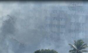 Cinco grandes incêndios em vegetação mobilizam o CBMRN em Natal e região