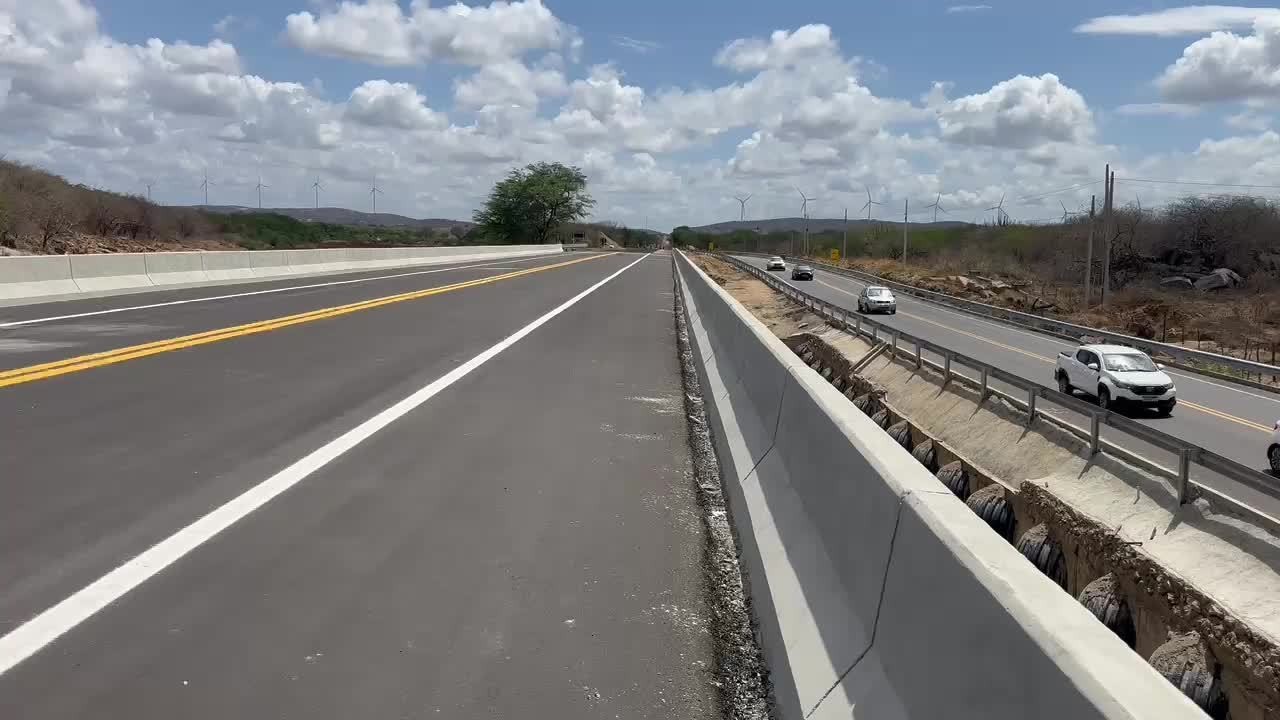 Após nove meses, ponte que foi destruída por enxurrada na BR-304 é reconstruída e inaugurada