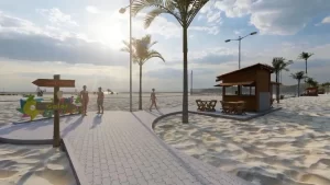Galinhos (RN) ganha orla na Praia de Galos com espaços de lazer e esporte