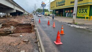 Fortes Chuvas Provocam Abertura de Cratera na BR-101 em Natal