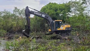 Macaíba avança no desassoreamento do Rio Jundiaí com foco na mitigação de cheias