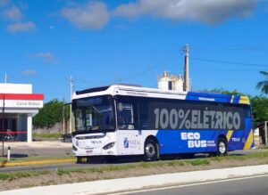 Natal testa ônibus 100% elétrico em linhas de transporte público