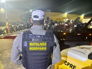 Operação apreende mais de 20 motos com escapamentos irregulares em Natal