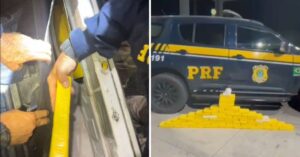 PRF apreende 53 kg de cocaína e prende dupla na BR-101 em São José de Mipibu (RN)