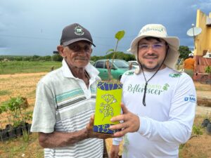 Projeto Reflorescer distribui mais de 2 mil mudas frutíferas em comunidades rurais de Afonso Bezerra