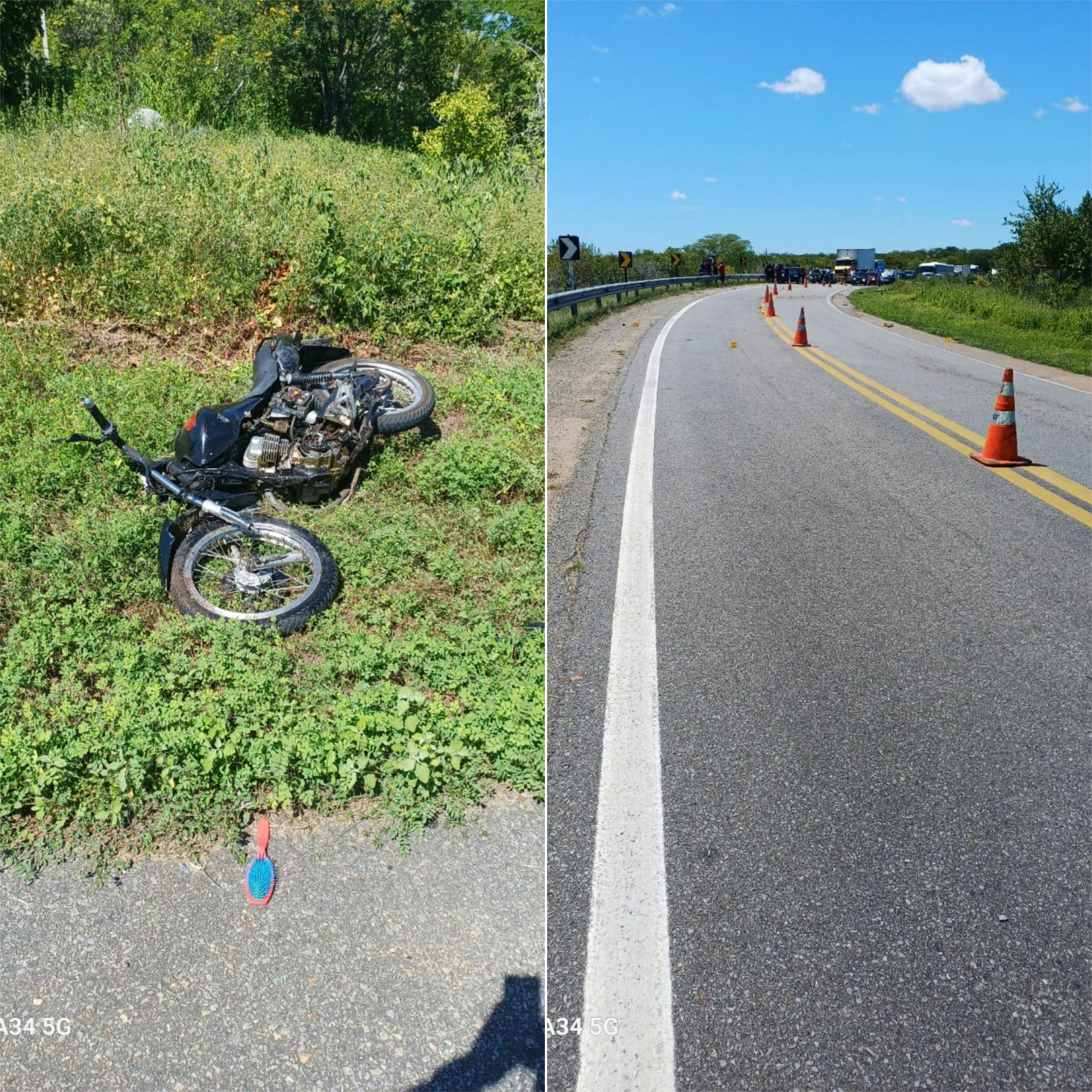 Motociclista sem CNH morre em acidente na BR-427 em Caicó